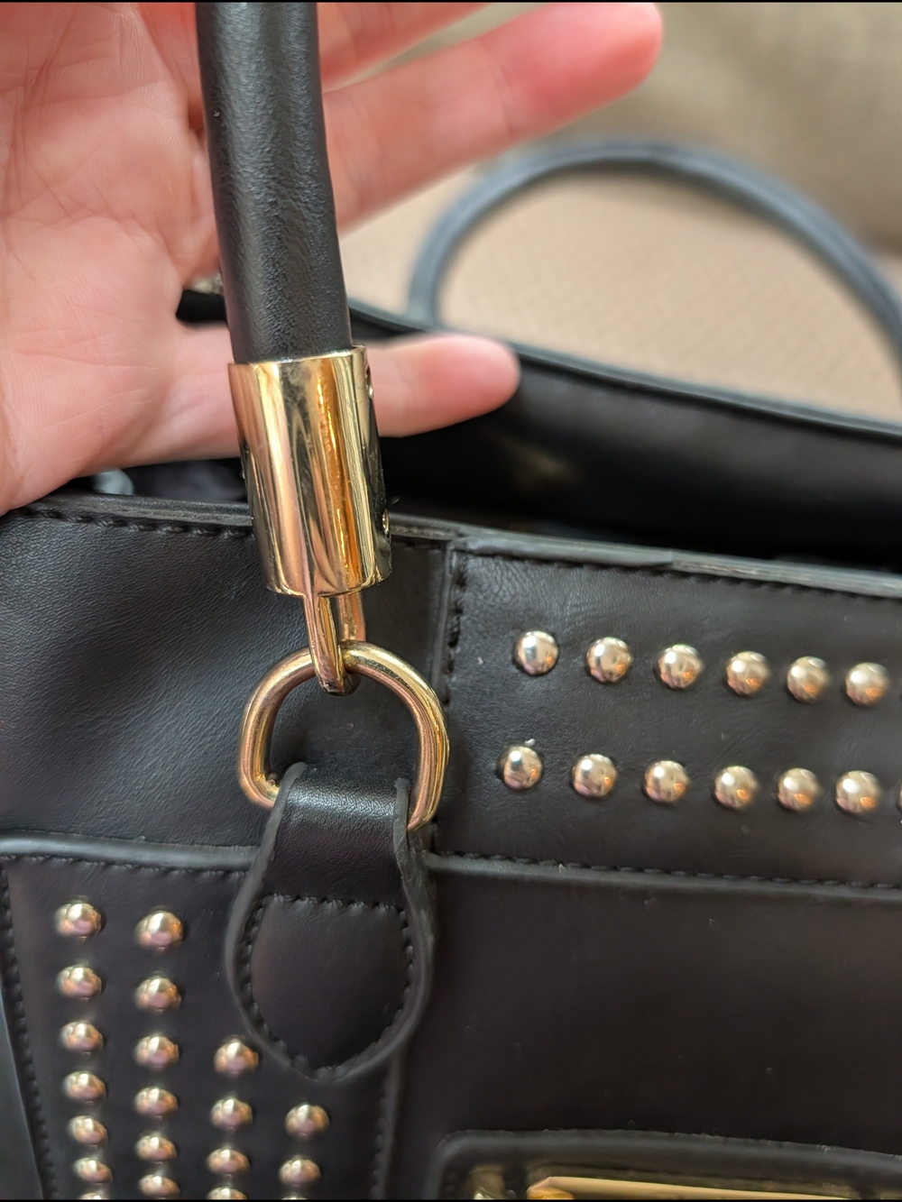 V1969 (Versace 1969 Abbigliamento Sportivo SRL Milano Italia) Studded Bag EUC - Picture 6 of 12